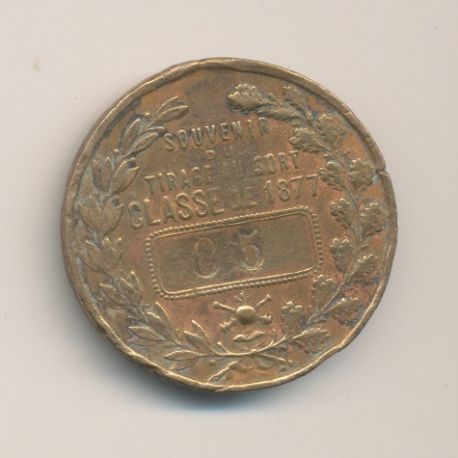 Médaille - Souvenir tirage au sort 1877