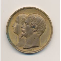 Médaille - Exposition Universelle 1855 - Napoléon III - Maison Gelot - bronze doré