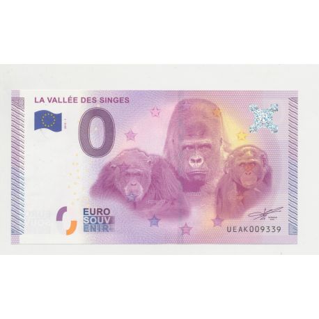Billet - Vallée des singes - N°9339 - 2015