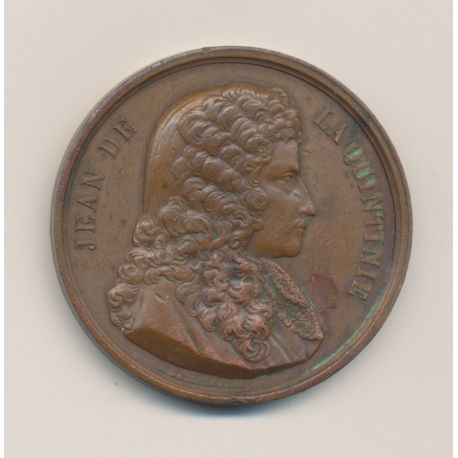 Médaille - Jean de la quintinie - Société d'agriculture de La Rochelle - bronze 