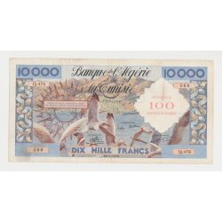Algérie - 100 NF sur 10000 Francs - 29.01.1958 - TTB+
