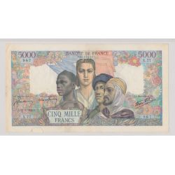 5000 Francs Empire Français - 13.08.1942 - TB+
