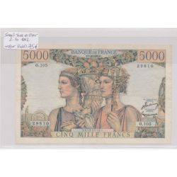 5000 Francs Terre et Mer - 2.10.1952 - TTB+