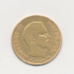 Napoléon III Tête nue - 10 Francs Or - 1858 A Paris - grand module