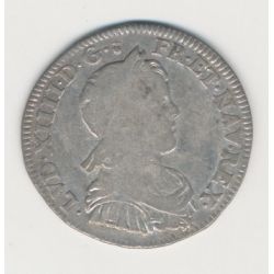Louis XIV - 1/4 écu mèche longue - 1655 X Amiens