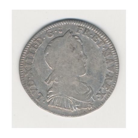Louis XIV - 1/4 écu mèche longue - 1655 X Amiens