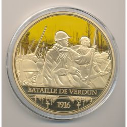Médaille - Bataille de verdun 1916 - 100 Ans Première Guerre mondiale - 1914-1918 - couleur - 70mm