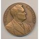 Médaille Maçonnique - Respectable loge - Franklin Roosevelt - bronze