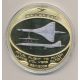 Médaille Concorde - Dernier Vol vers Filton - cuivre doré et colorisé - 70mm