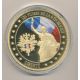 Médaille - Liberté - Les Piliers de la république - couleur et insert swarovski - 70mm