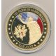 Médaille - Marianne - Les Piliers de la république - couleur et insert swarovski - 70mm