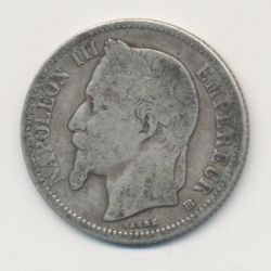 Napoléon III - 1 Franc - 1867 BB Strasbourg