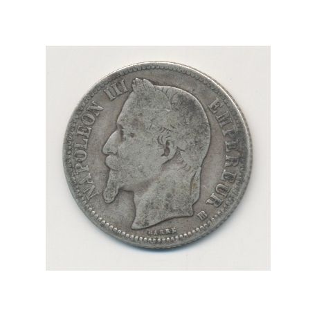 Napoléon III - 1 Franc - 1867 BB Strasbourg