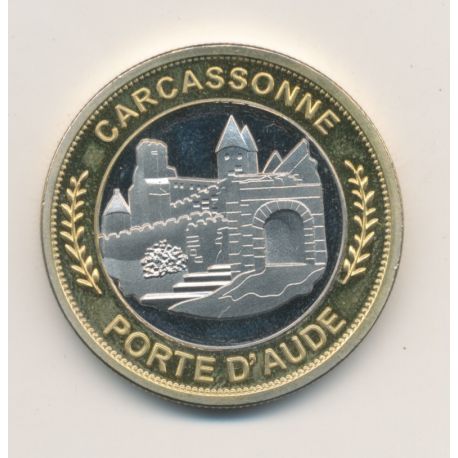 Médaille - Carcassonne - porte d'aude - dame carcas