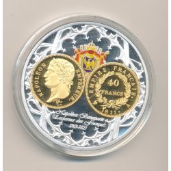 Médaille - 40 Francs Or - 1811 A - Napoléon empereur - 50mm