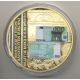 Médaille - Billet de banque Européenne - 100 Euro - couleur - 70mm