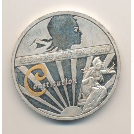 Médaille - Constitution - Les symboles de la république française - 40mm - cupronickel