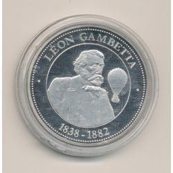 Médaille - Léon gambetta - 1838-1882 - collection Panthéon - 41mm - cupronickel