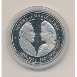 Médaille - Pierre et Marie Curie - collection Panthéon - 41mm - cupronickel