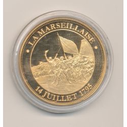 Médaille - La Marseillaise - Révolution Française - 1789-1799 - cuivre doré - 41mm