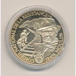 Médaille - Jean Moulin - conseil national de la résistance - Victoire 1939/1945 - bronze