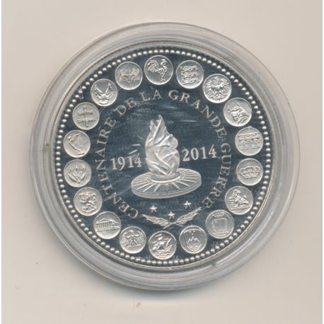 Médaille - Centenaire de la grande guerre - L"europe des XXIII - nickel - 41mm