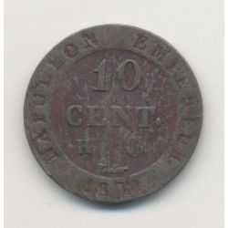 10 Centimes à l'N couronné - 1809 H La Rochelle