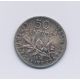 50 Centimes Semeuse - 1898 - SUP+