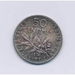 50 Centimes Semeuse - 1898 - SUP+