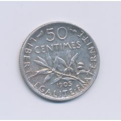 50 Centimes Semeuse - 1905 - TTB+