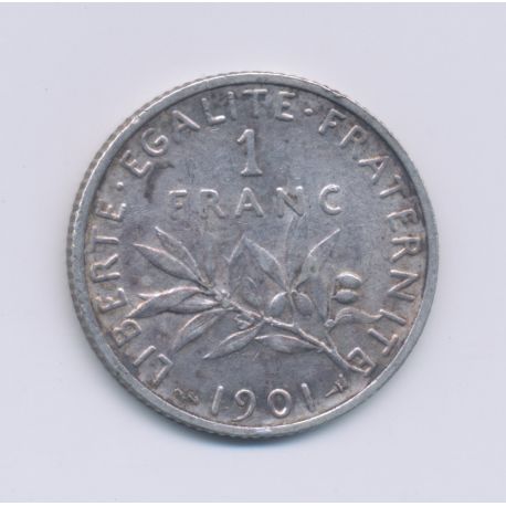 1 Franc Semeuse - 1901 - argent - TTB+