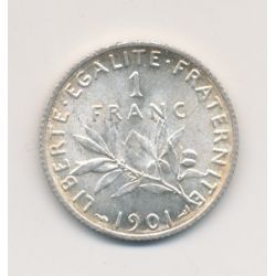 1 Franc Semeuse - 1901 - argent - SPL