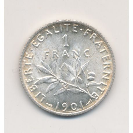 1 Franc Semeuse - 1901 - argent