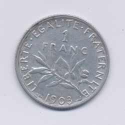 1 Franc Semeuse - 1903 - argent - TB+