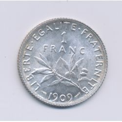 1 Franc Semeuse - 1909 - argent - SUP+