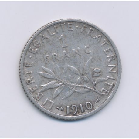 1 Franc Semeuse - 1910 - argent - TTB
