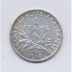 1 Franc Semeuse - 1910 - argent - TTB+