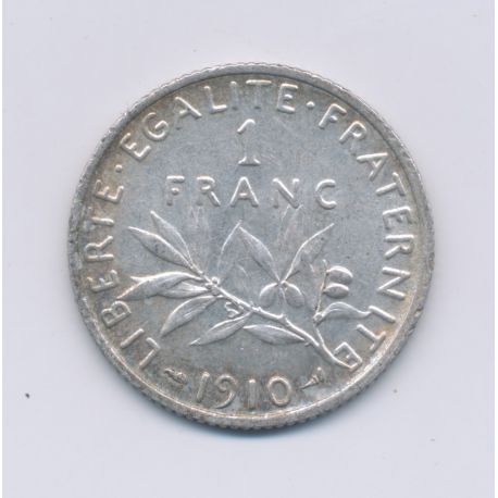 1 Franc Semeuse - 1910 - argent - TTB+