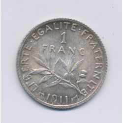 1 Franc Semeuse - 1911 - argent - SUP+
