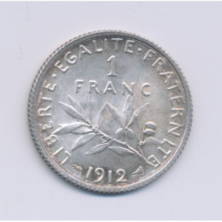 1 Franc Semeuse - 1912 - argent - SUP+
