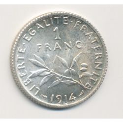 1 Franc Semeuse - 1914 - argent