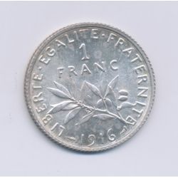 1 Franc Semeuse - 1916 - argent - SPL