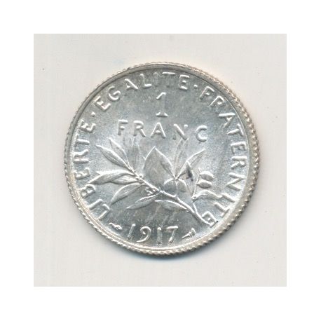 1 Franc Semeuse - 1917 - argent