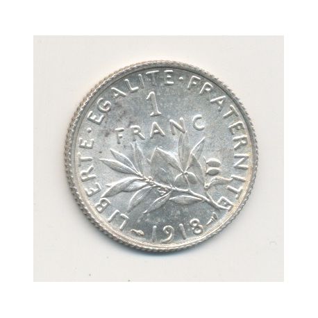1 Franc Semeuse - 1918 - argent