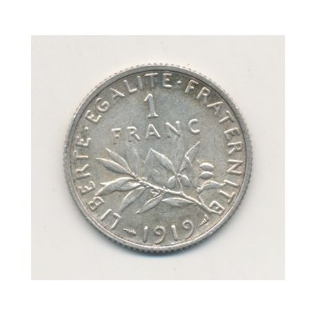 1 Franc Semeuse - 1919 - argent