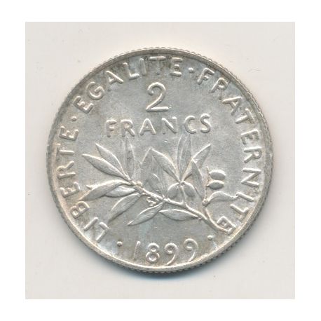 2 Francs Semeuse - 1899 - argent