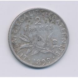 2 Francs Semeuse - 1899 - argent - TB