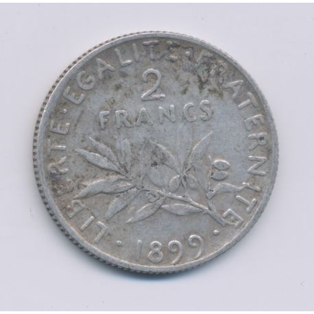 2 Francs Semeuse - 1899 - argent - TB