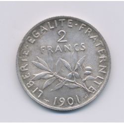 2 Francs Semeuse - 1901 - argent - SUP+