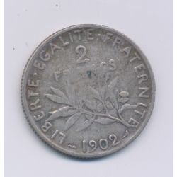 2 Francs Semeuse - 1902 - argent - TB